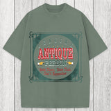 Tokyosol Genuine Antique Person Funny Slogan Washed T-Shirt