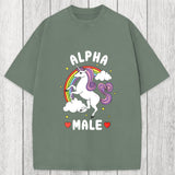 Tokyosol Alpha Male Energy Unicorn Washed T-Shirt