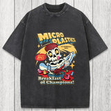 Tokyosol Microplastics Skeleton Meme Washed T-Shirt