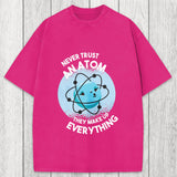 Tokyosol Funny Atom 100% Ring Spin Washed T-Shirt