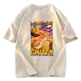 Tokyosol I Can't Eat Gluten Funny Meme Fleece Lined T-Shirt