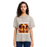 Tokyosol It's Past My Bedtime Funny Skeleton Meme Washed T-Shirt