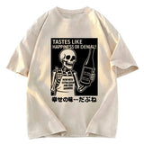 Tokyosol Taste Of Happiness Funny Washed T-Shirt