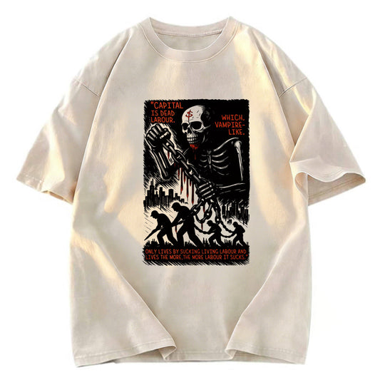 Tokyosol Capital Is Dead Labour Washed T-Shirt