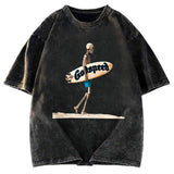 Tokyosol Godspeed Surfing Skull Washed T-Shirt