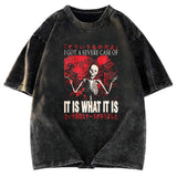 Tokyosol It Is What It Is Skeleton Washed T-Shirt