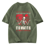 Tokyosol It Is What It Is Skeleton Washed T-Shirt