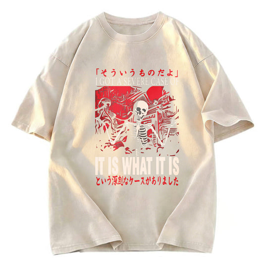 Tokyosol It Is What It Is Skeleton Washed T-Shirt