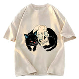 Tokyosol Neko Skull Washed T-Shirt