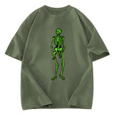 Tokyosol Fluorescent Skeleton Washed T-Shirt