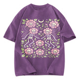 Tokyosol Skeleton Fairy Grunge Washed T-Shirt