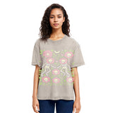 Tokyosol Skeleton Fairy Grunge Washed T-Shirt