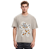 Tokyosol Electrocuted Skeleton Halloween Washed T-Shirt