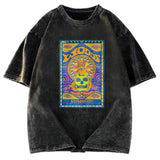 Tokyosol Blurred Skeleton Eyes Washed T-Shirt