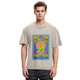 Tokyosol Blurred Skeleton Eyes Washed T-Shirt