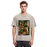 Tokyosol Death God And Tiger Washed T-Shirt