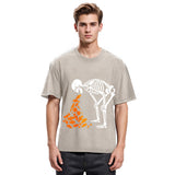 Tokyosol Candies Funny Halloween Skeleton Washed T-Shirt