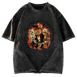 Tokyosol Halloween Pumpkin Vintage Washed T-Shirt