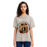 Tokyosol Halloween Pumpkin Vintage Washed T-Shirt