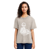 Tokyosol Skeleton Playing The Music Washed T-Shirt