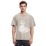 Tokyosol Skeleton Playing The Music Washed T-Shirt