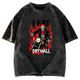 Tokyosol Eat Drywall Funny Meme Washed T-Shirt