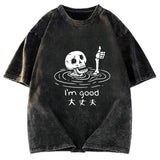 Tokyosol Drowned Skeleton Washed T-Shirt