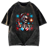 Tokyosol Skeleton Girl Sleeveless Crop Top