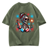 Tokyosol Skeleton Girl Sleeveless Crop Top