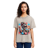Tokyosol Skeleton Girl Sleeveless Crop Top
