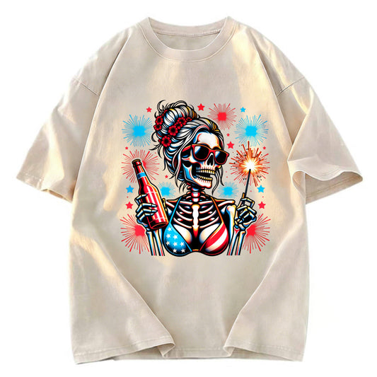 Tokyosol Skeleton Girl Sleeveless Crop Top