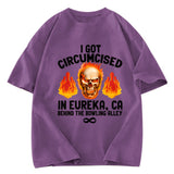 Tokyosol Circumcised Bowling Oddly Funny Meme Washed T-Shirt