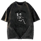 Tokyosol Dead Inside But Ready To Party Washed T-Shirt
