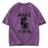 Tokyosol Mentally Ill But Totally Chill Washed T-Shirt
