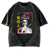 Tokyosol Japanese Samurai Geisha Skull Classic T-Shirt