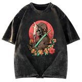 Tokyosol Mask Samurai Skull Japanese Classic T-Shirt