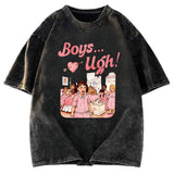 Tokyosol Boys Ugh Funny Valentine Washed T-Shirt