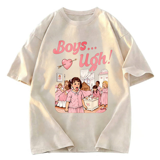 Tokyosol Boys Ugh Funny Valentine Washed T-Shirt