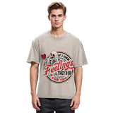 Tokyosol If I Had Feelings Valentine Washed T-Shirt
