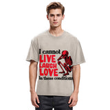Tokyosol I Can't Live Laugh Love in These Conditions Washed T-Shirt