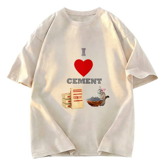 Tokyosol I LOVE CEMENT Washed T-Shirt