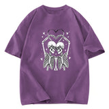 Tokyosol Skeleton Valentine Washed T-Shirt