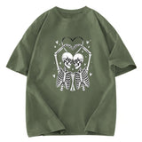 Tokyosol Skeleton Valentine Washed T-Shirt