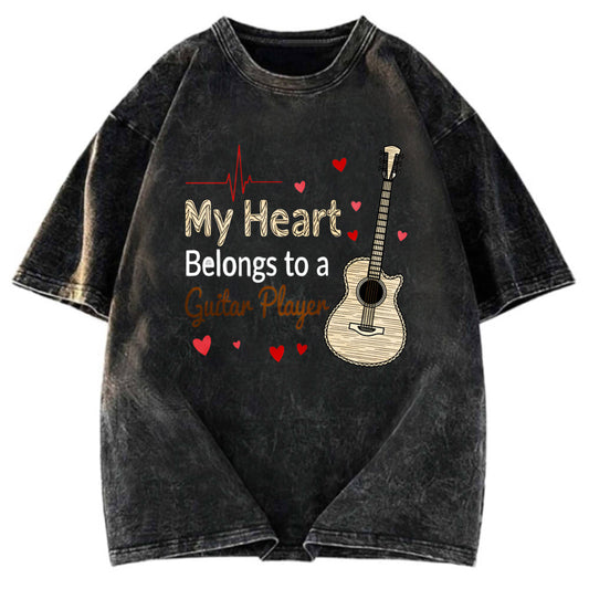 Tokyosol Music Lover Valentine Valentine Washed T-shirt