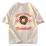Tokyosol Funny Baseball Valentine Washed T-shirt