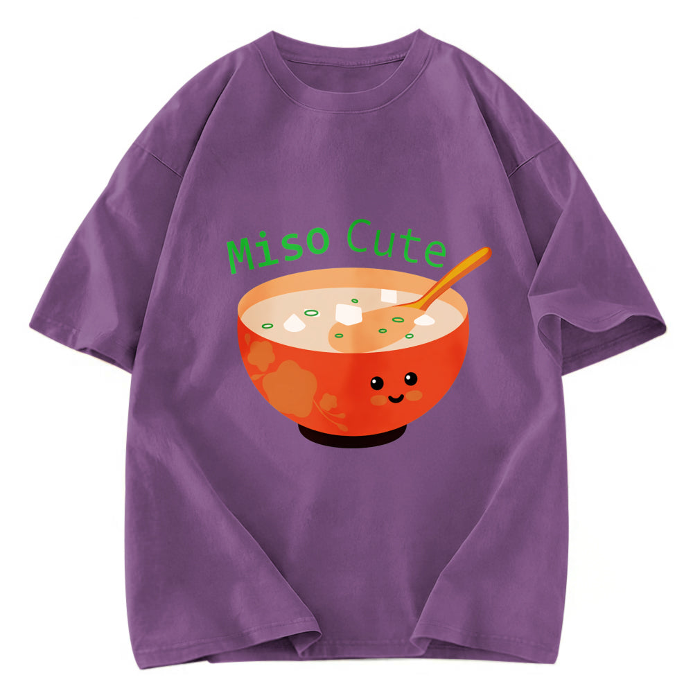 Tokyosol Miso Cute Washed Zip T Shirt