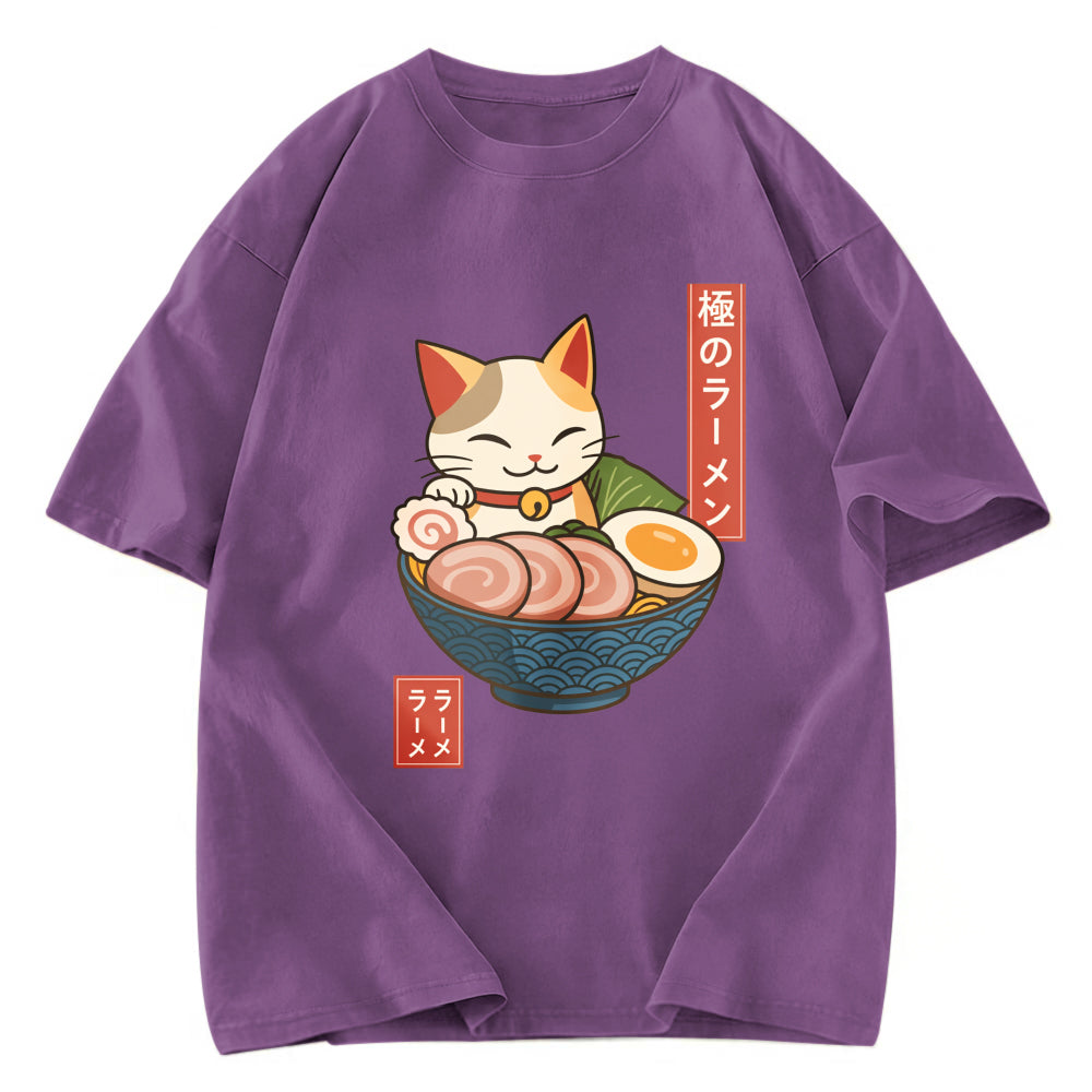 Tokyosol Neko Ramen Washed T Shirt