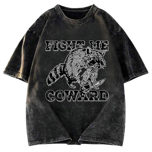 Tokyosol Raccoon With A Knife Washed T Shirt