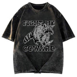Tokyosol Raccoon With A Knife Washed T Shirt