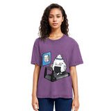 Tokyosol Funny Sushi Fitness Washed T Shirt